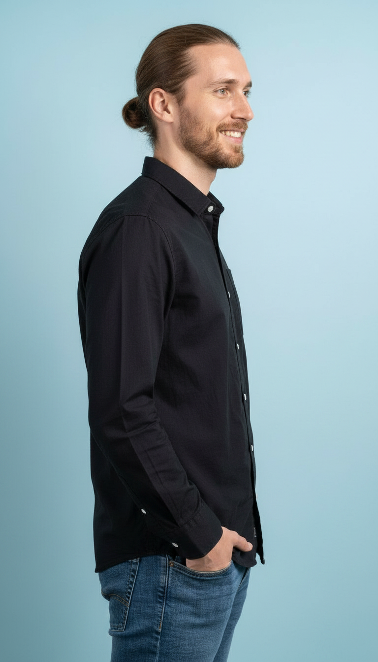 Mens Black Shirt view 2