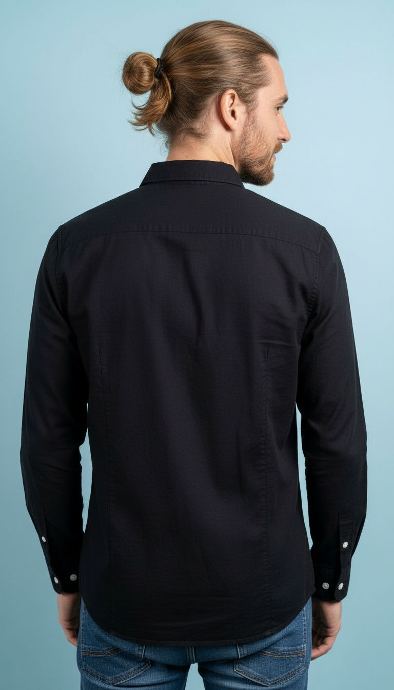 Mens Black Shirt view 4