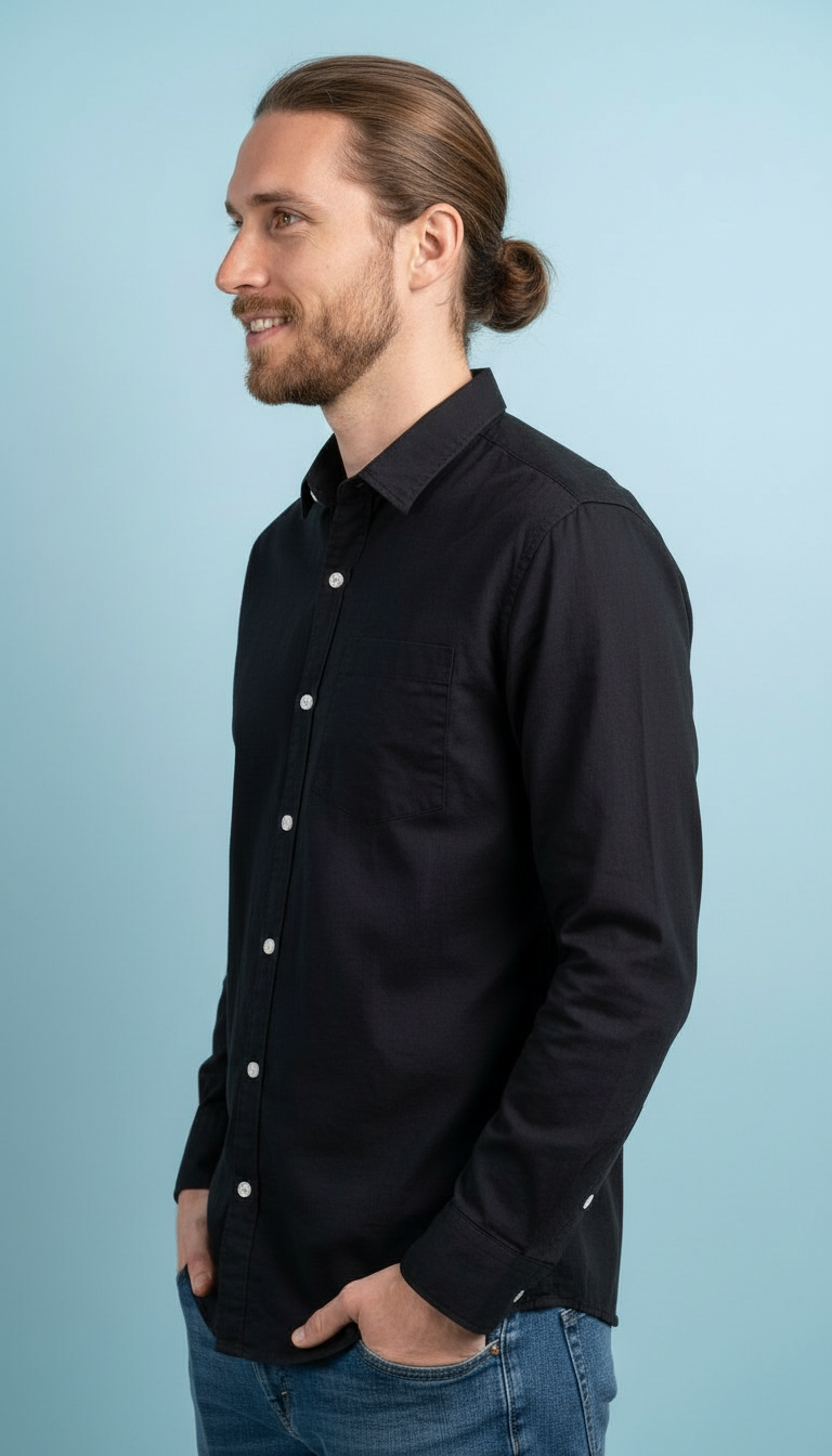 Mens Black Shirt