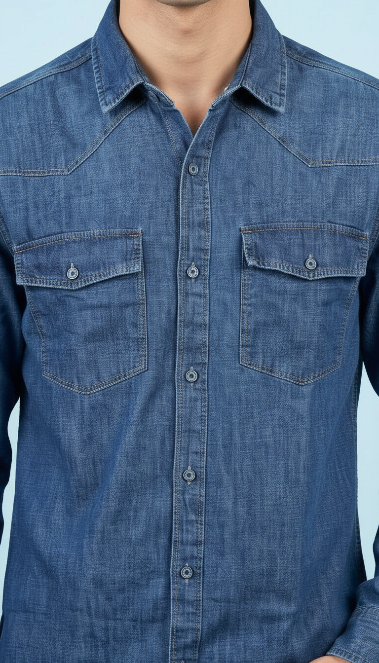 Denim Long Sleeve Shirt