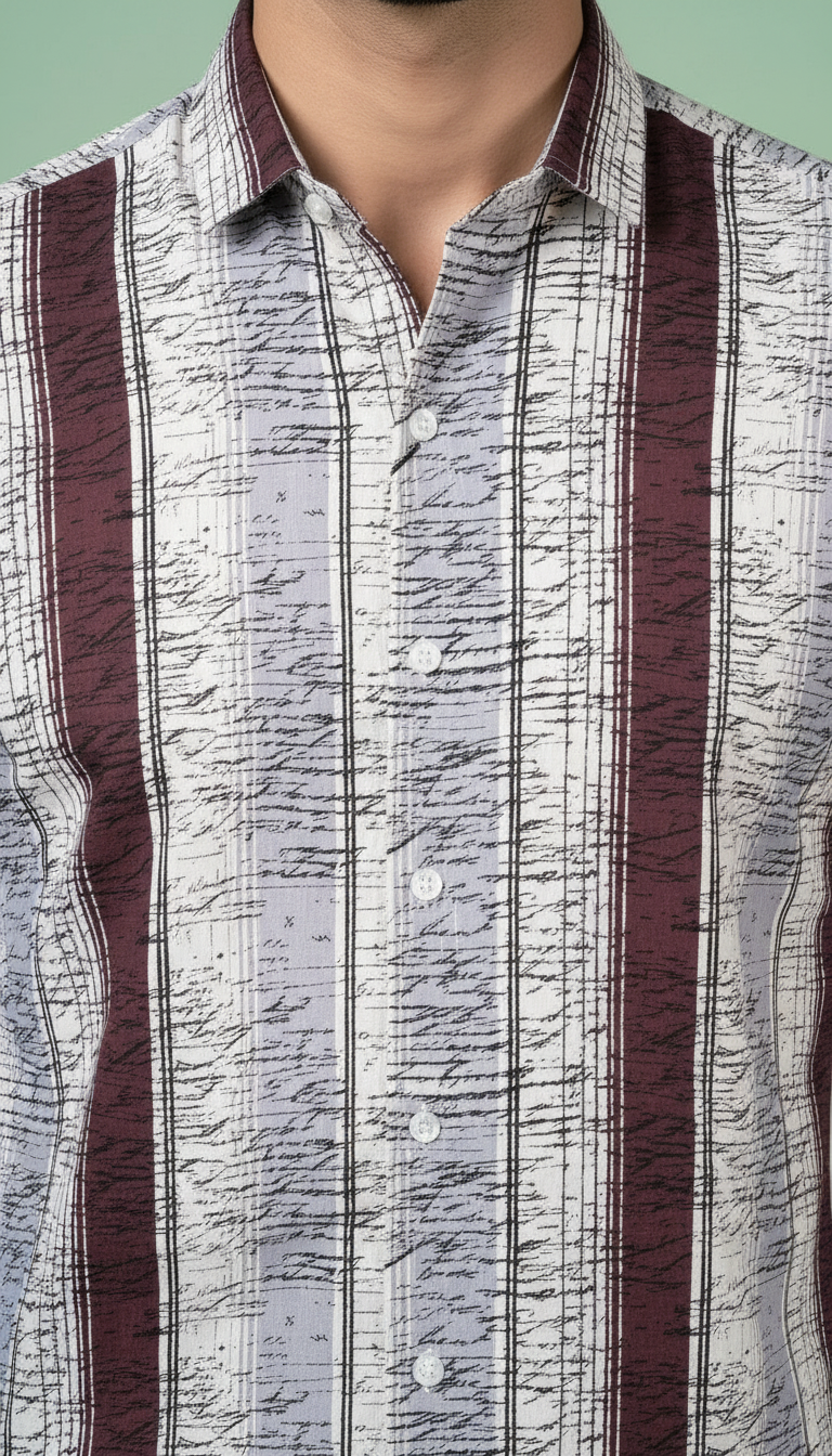 Patterned Mens Shirt