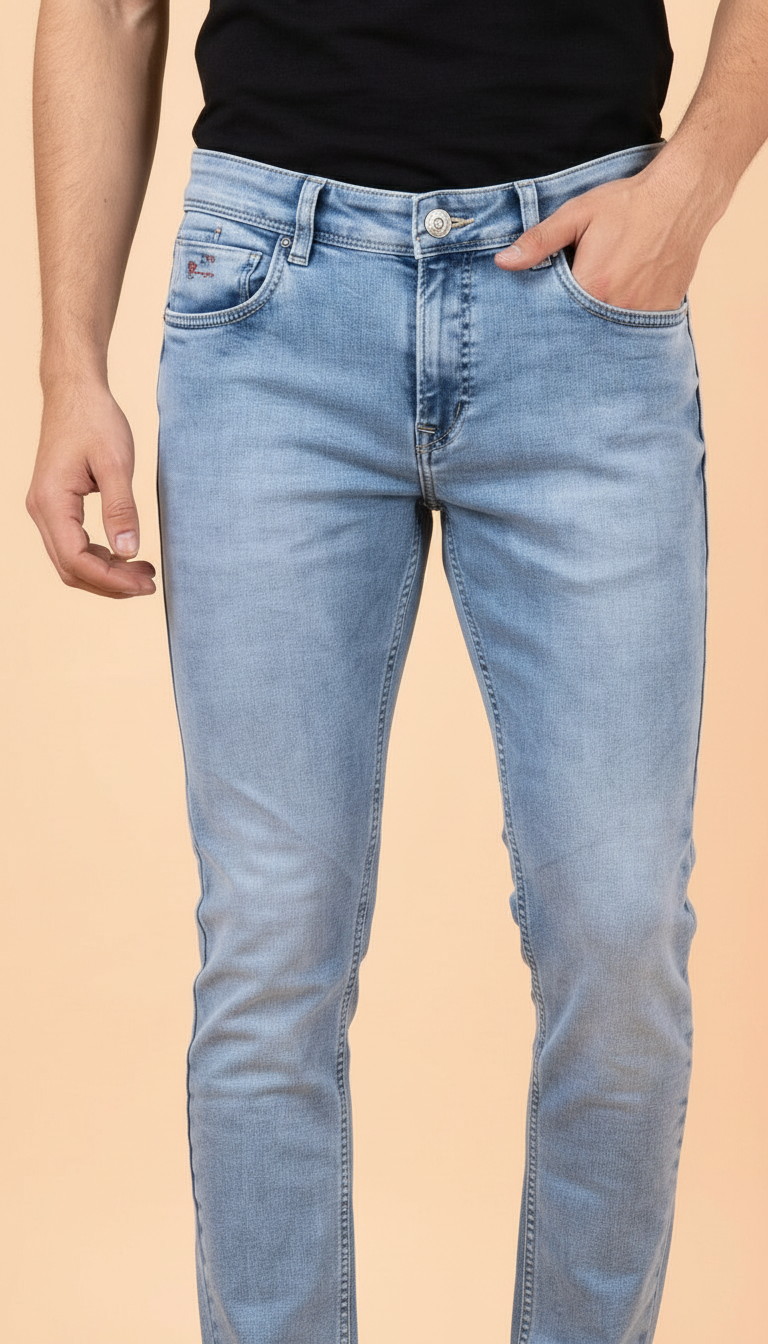 Classic Blue Denim Jeans view 2