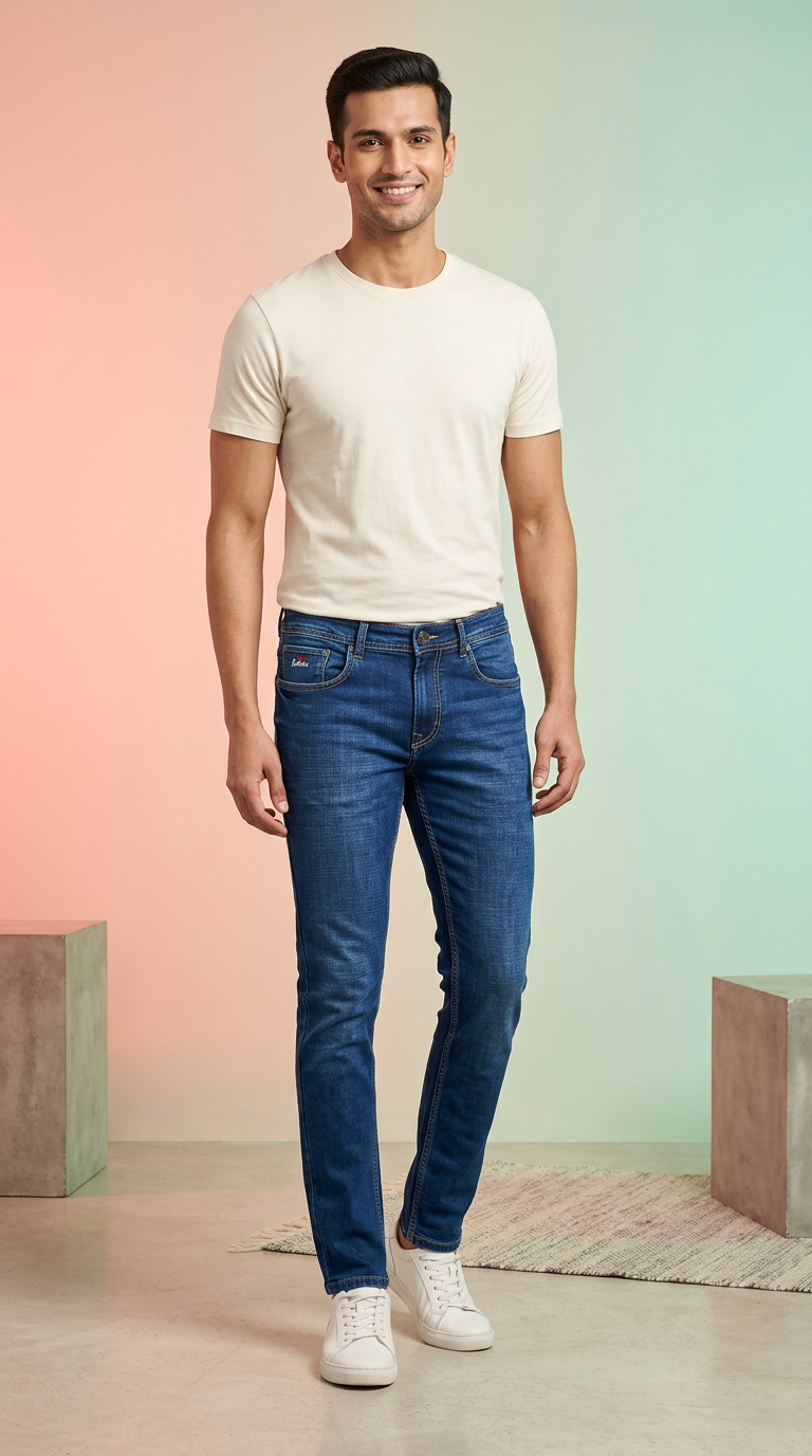 SLIM FIT Mens Denim Jeans view 4