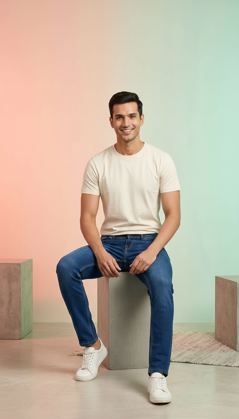 SLIM FIT Mens Denim Jeans view 3