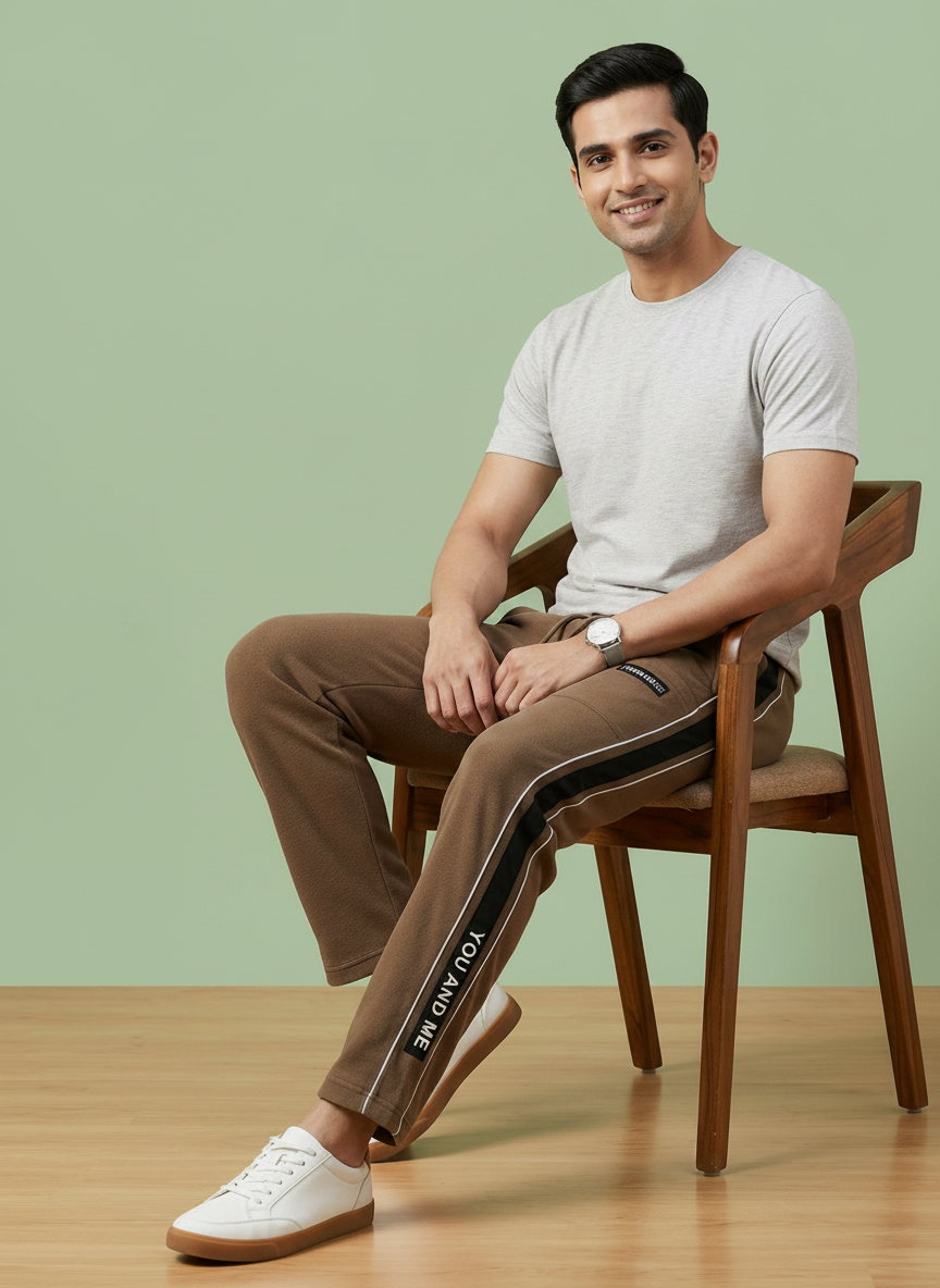 Cofee Brown Casual Lower view 6