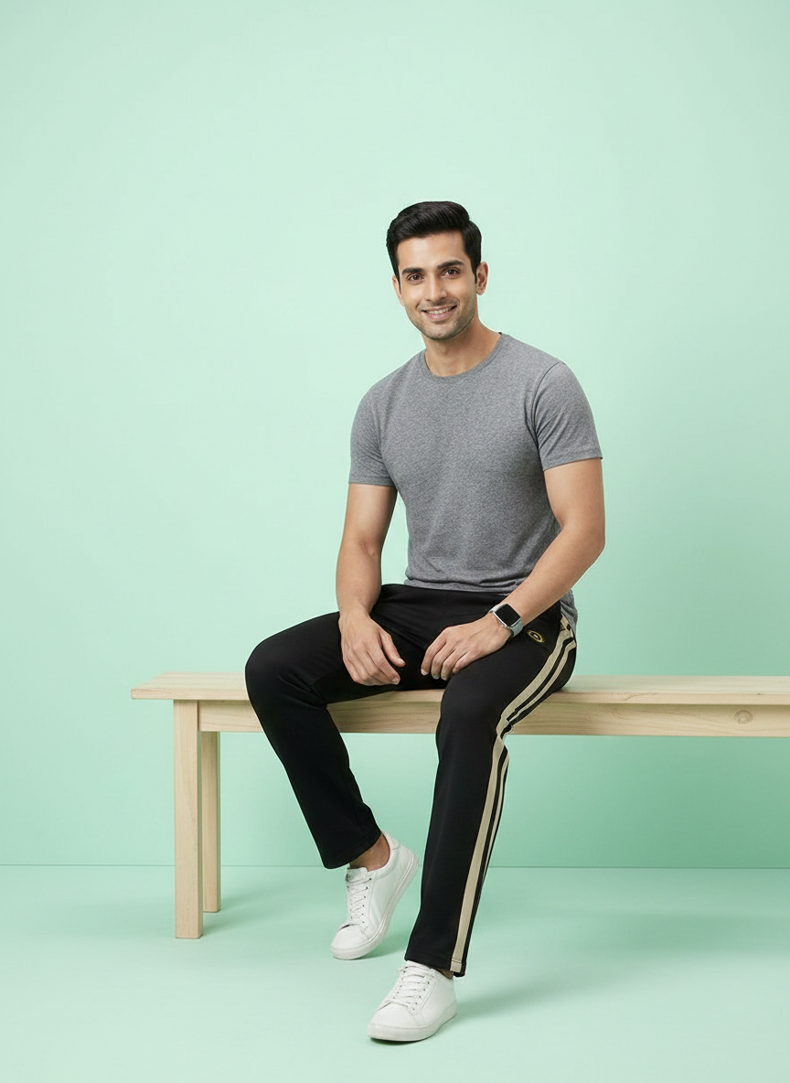 Black Casual Lower Pants view 7