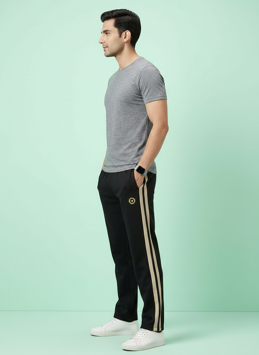 Black Casual Lower Pants view 2