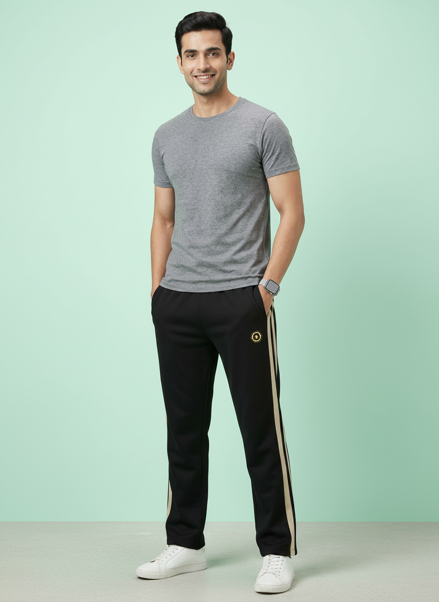 Black Casual Lower Pants view 6