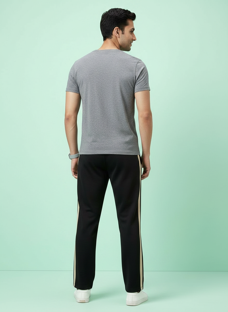 Black Casual Lower Pants view 4