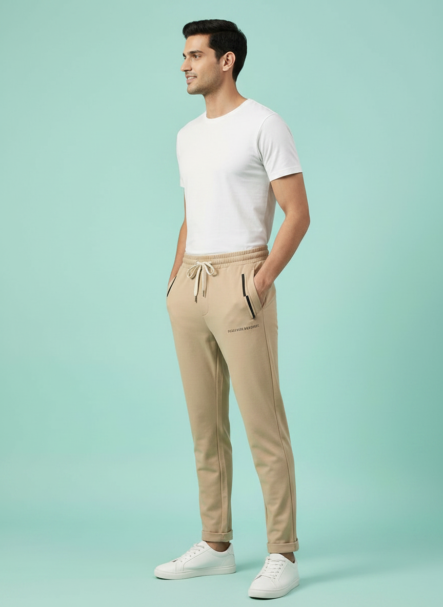Beige Casual Lower Pants view 2