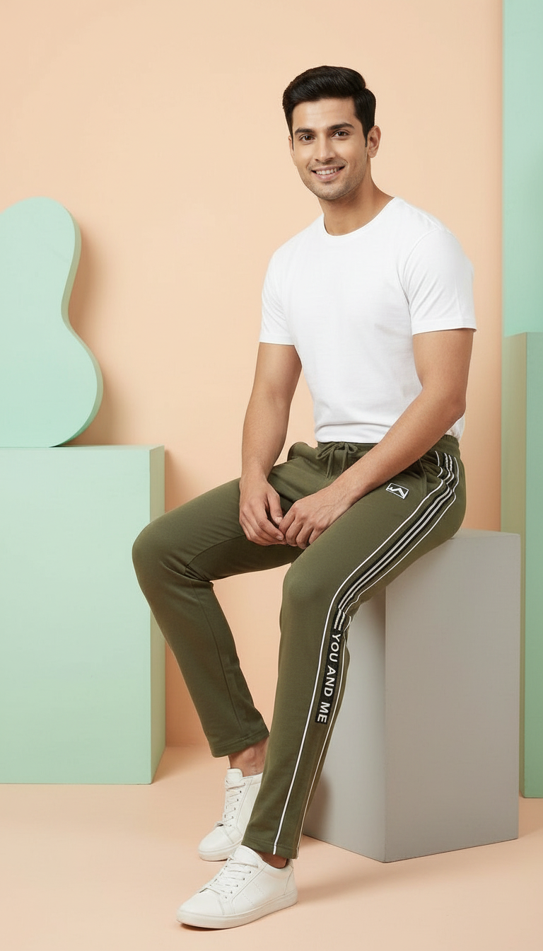 Olive Green Mens Lower view 6