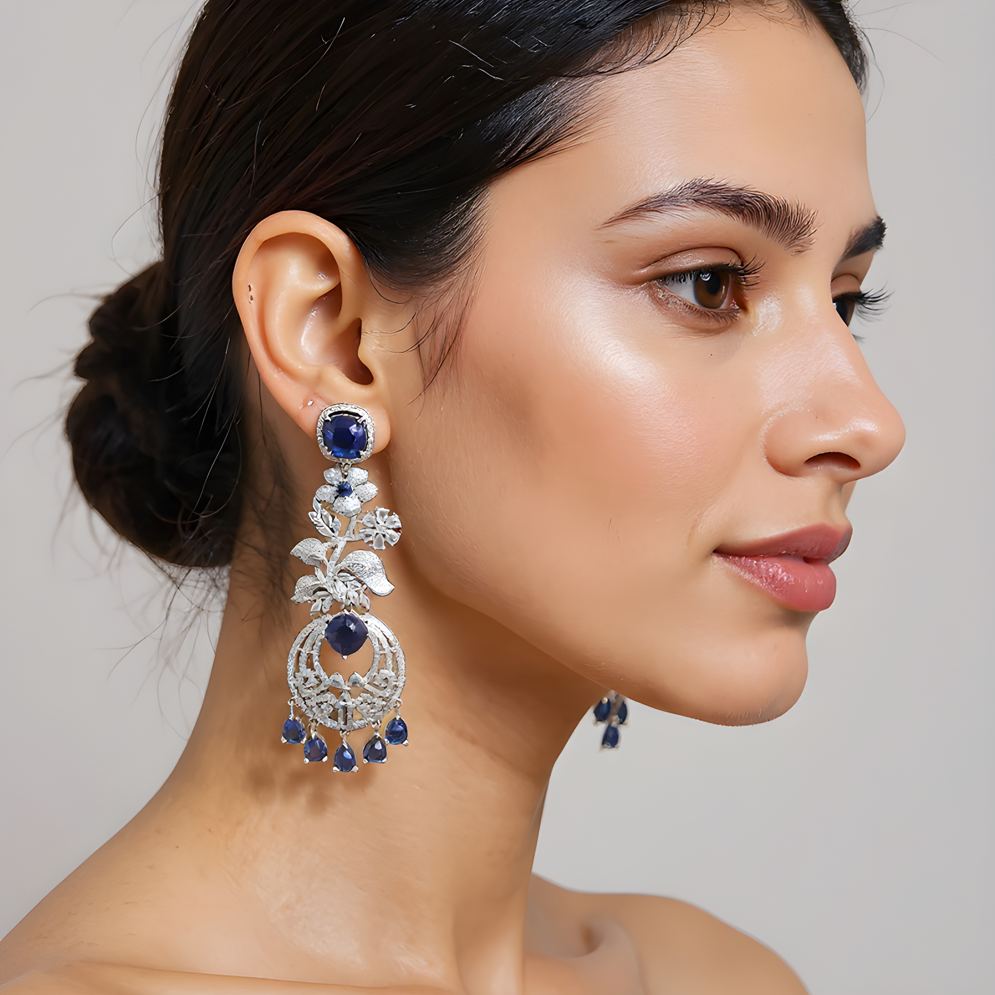 Elegant Sapphire Earrings