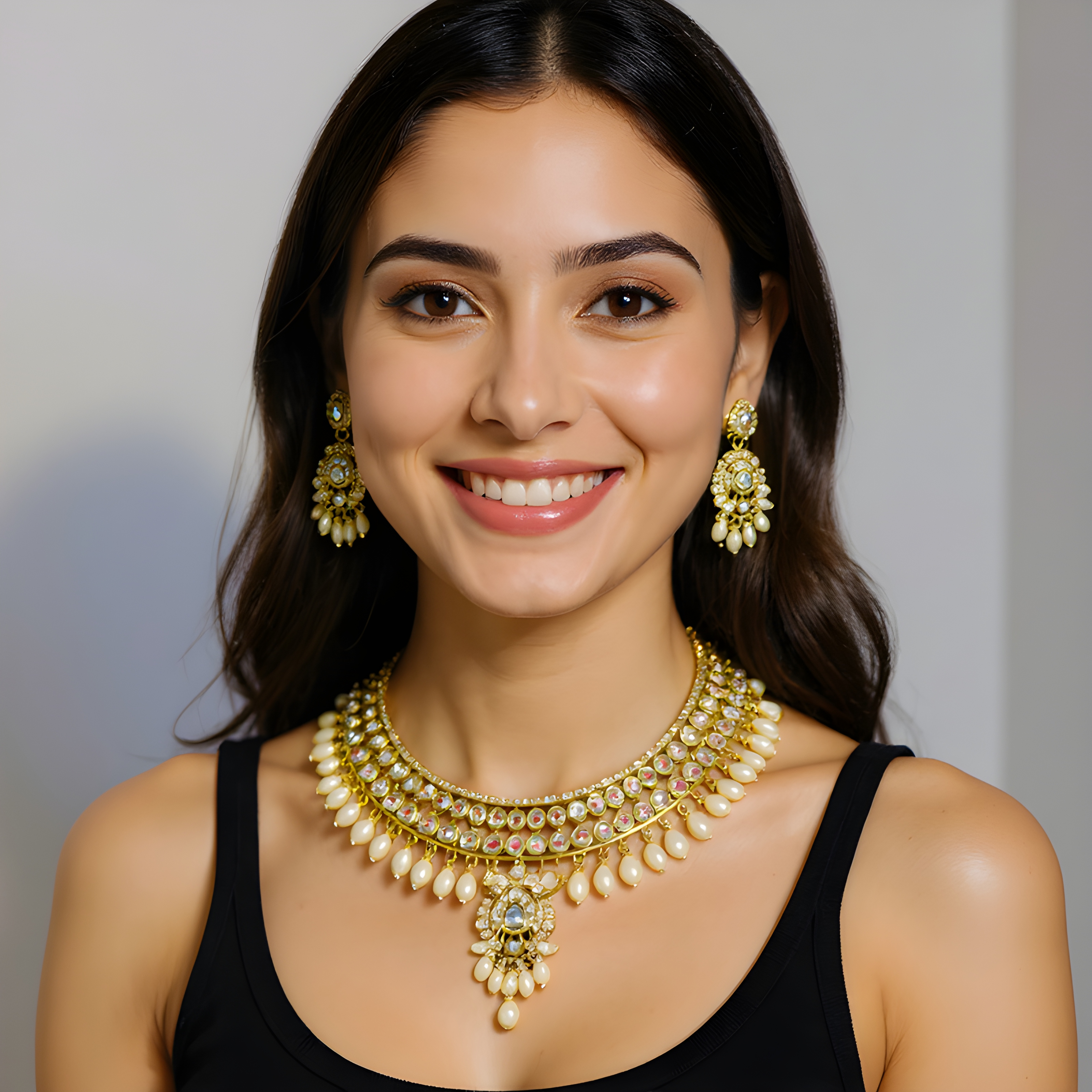 Devangna Traditional Kundan Necklace Set