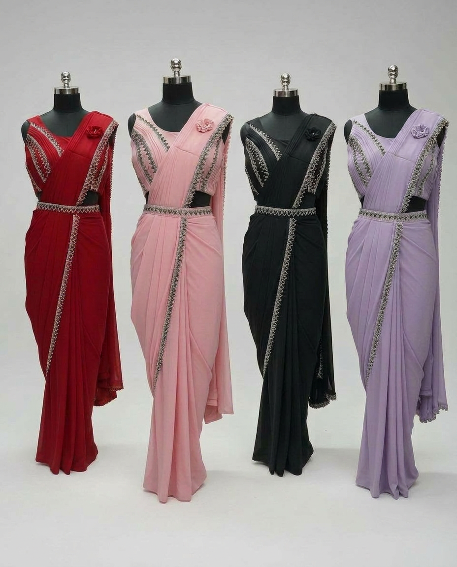 Designer RTW Saree view 2