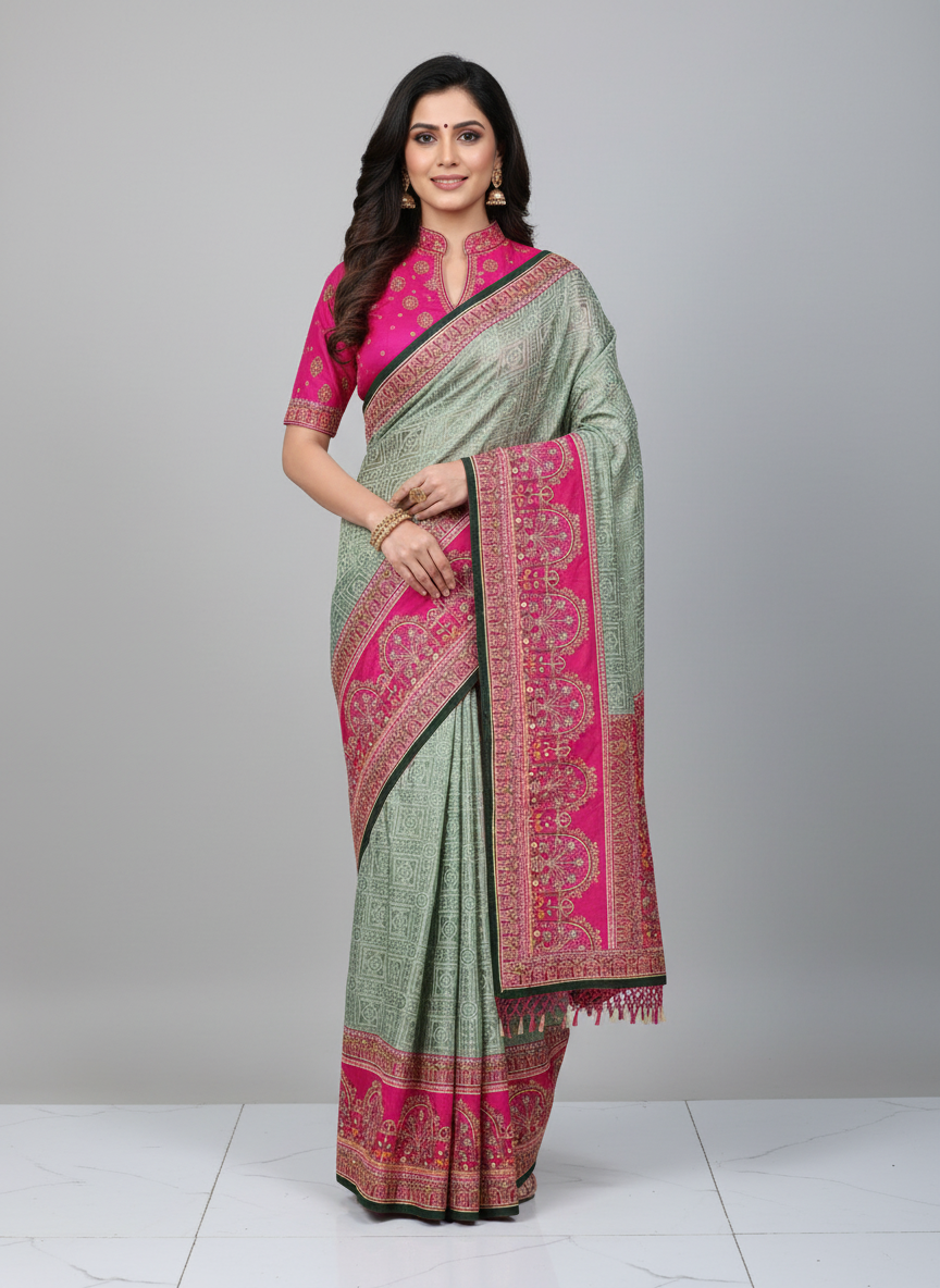 Rich Fabric Saree With Heavy Pallu