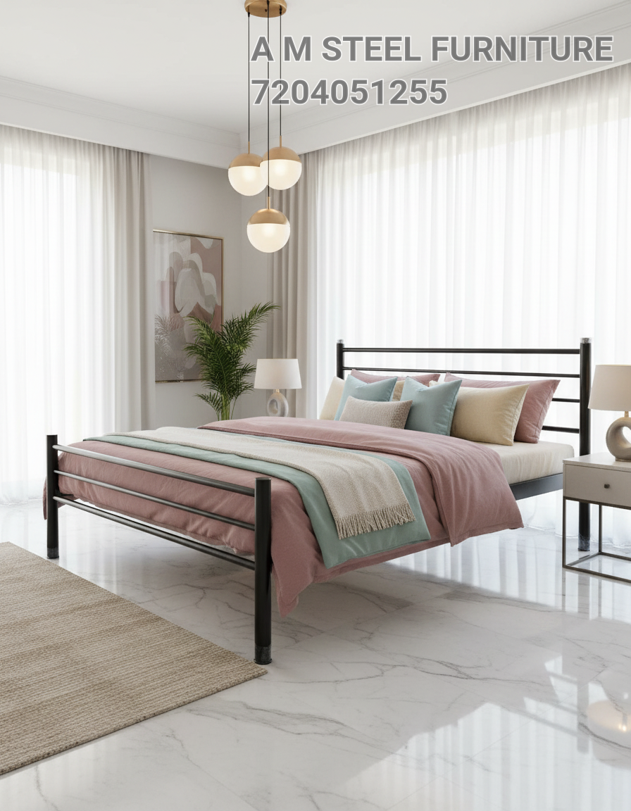 Wrought Iron Cot 4*6 Feet Double view 2