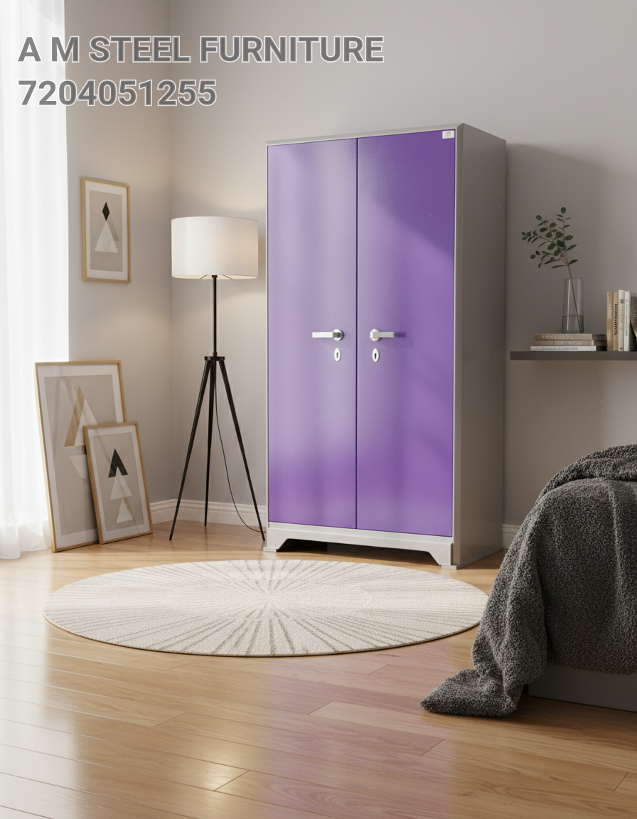 Metal Double Door Almira view 5