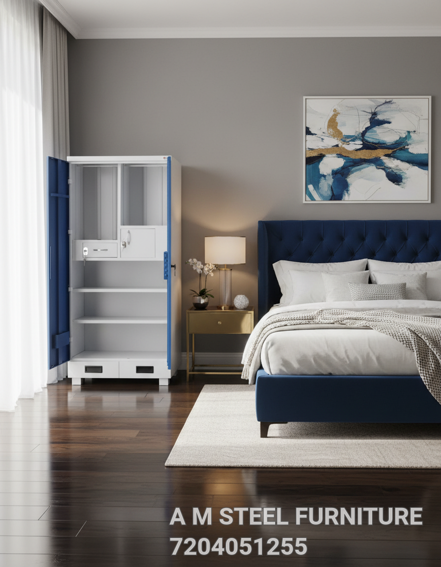 Metal Wardrobe Or Almira Powder Coated view 4