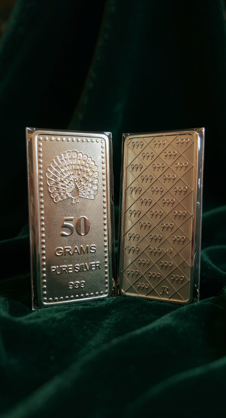 50 Grams Pure Silver Bar