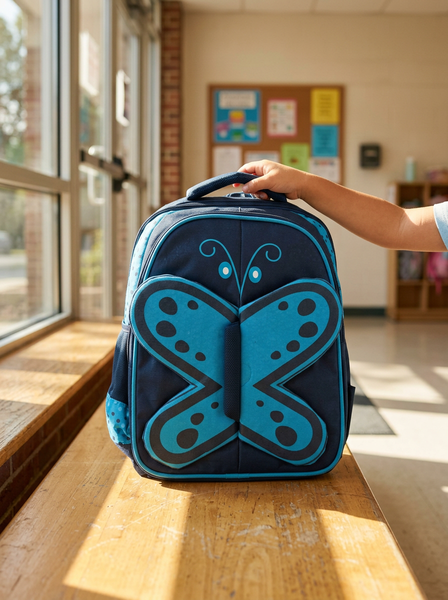 Butterfly Kids School Bag view 2