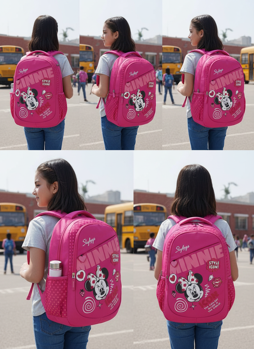 Skybags Minnie School Bag Pink