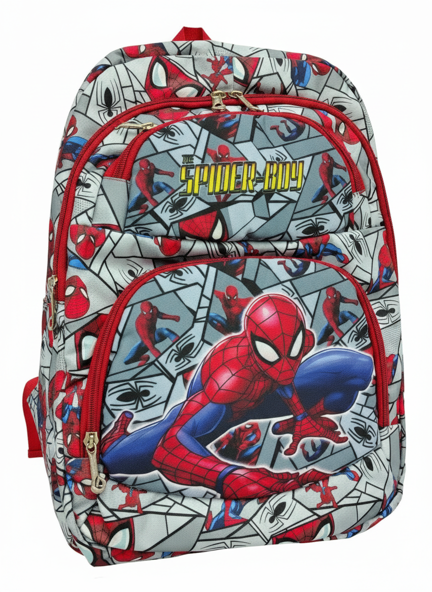 Spider Boy School Bag Grey view 2