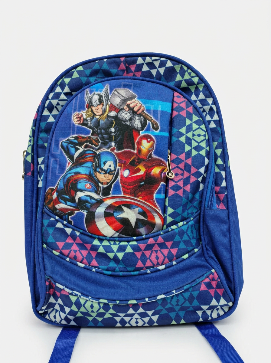 Avengers School Bag Captain America Blue view 2
