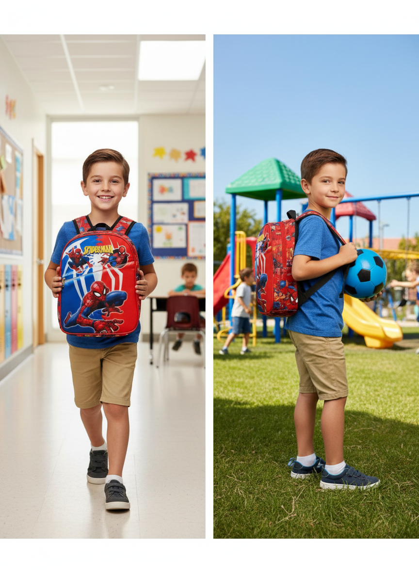 Spider-Man Kids School Bag Red 450