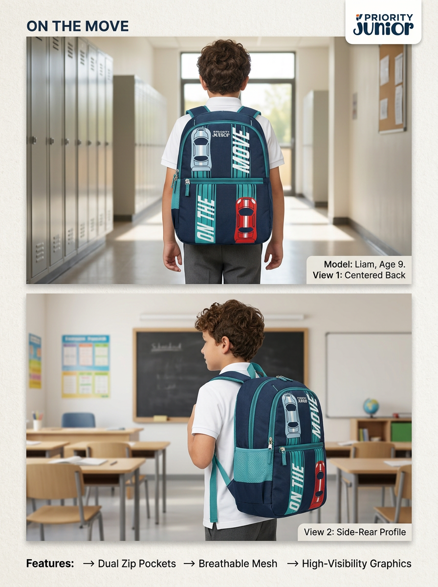 Priority Junior Bag Car Dark Blue