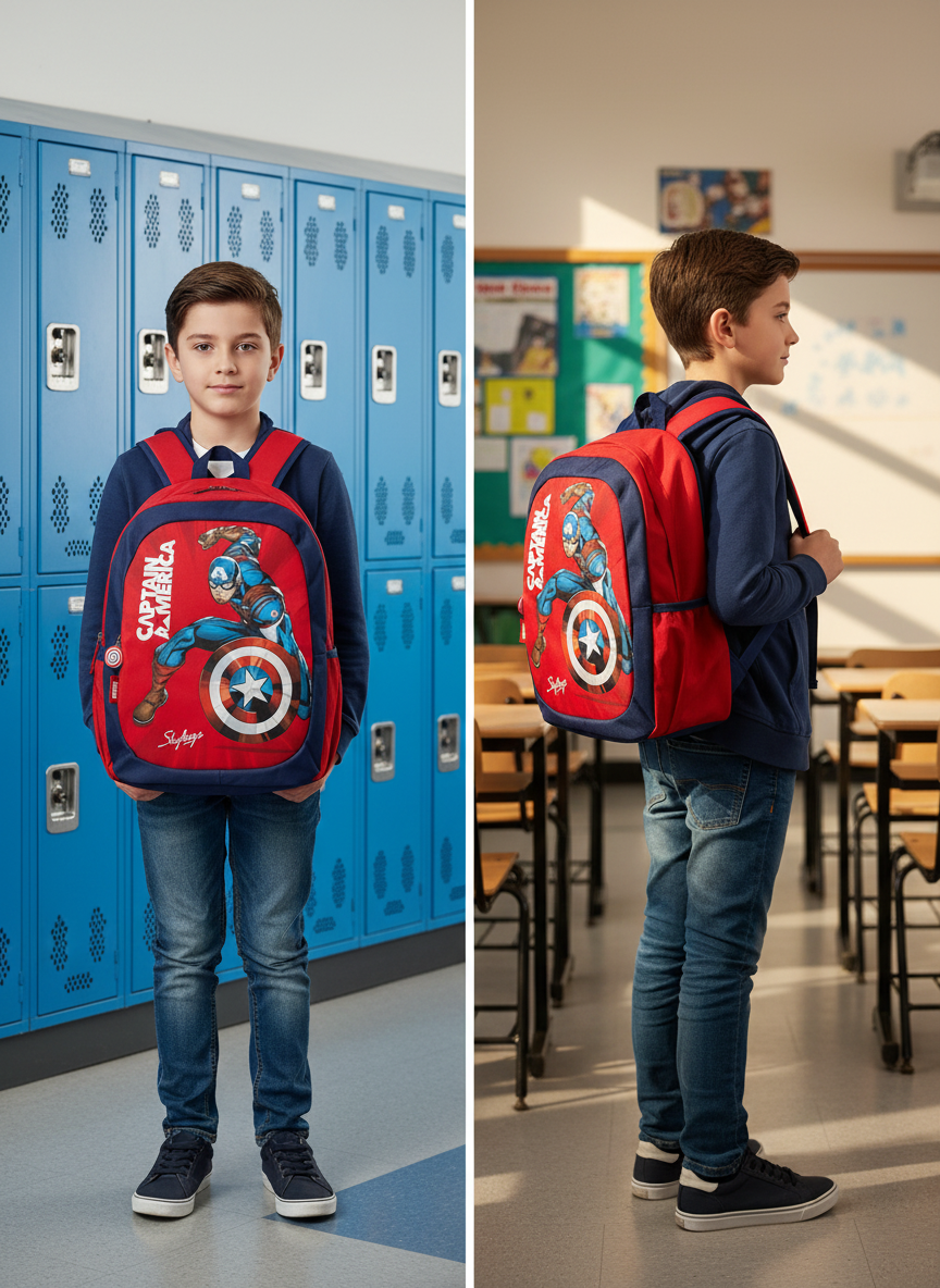 Skybags Captain America School Bag
