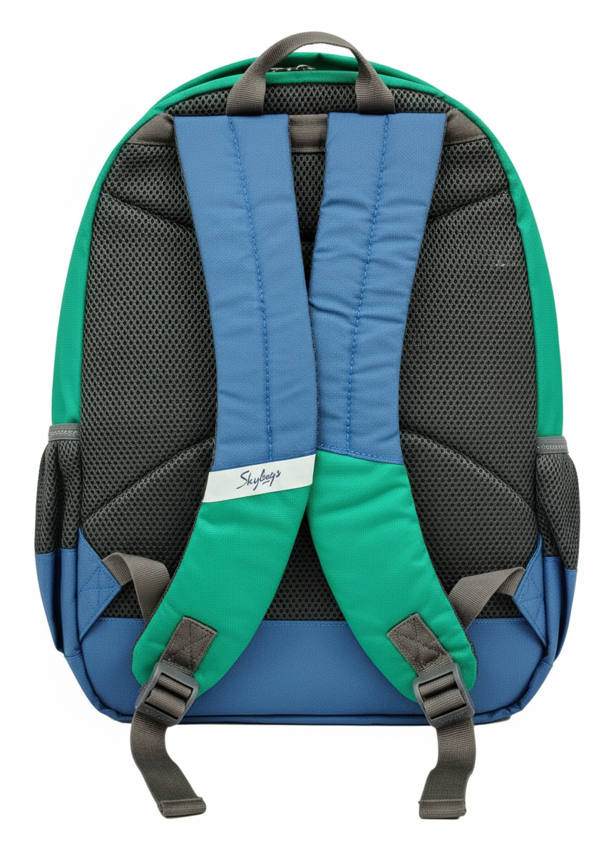 Skybags School Bag Green Blue view 3