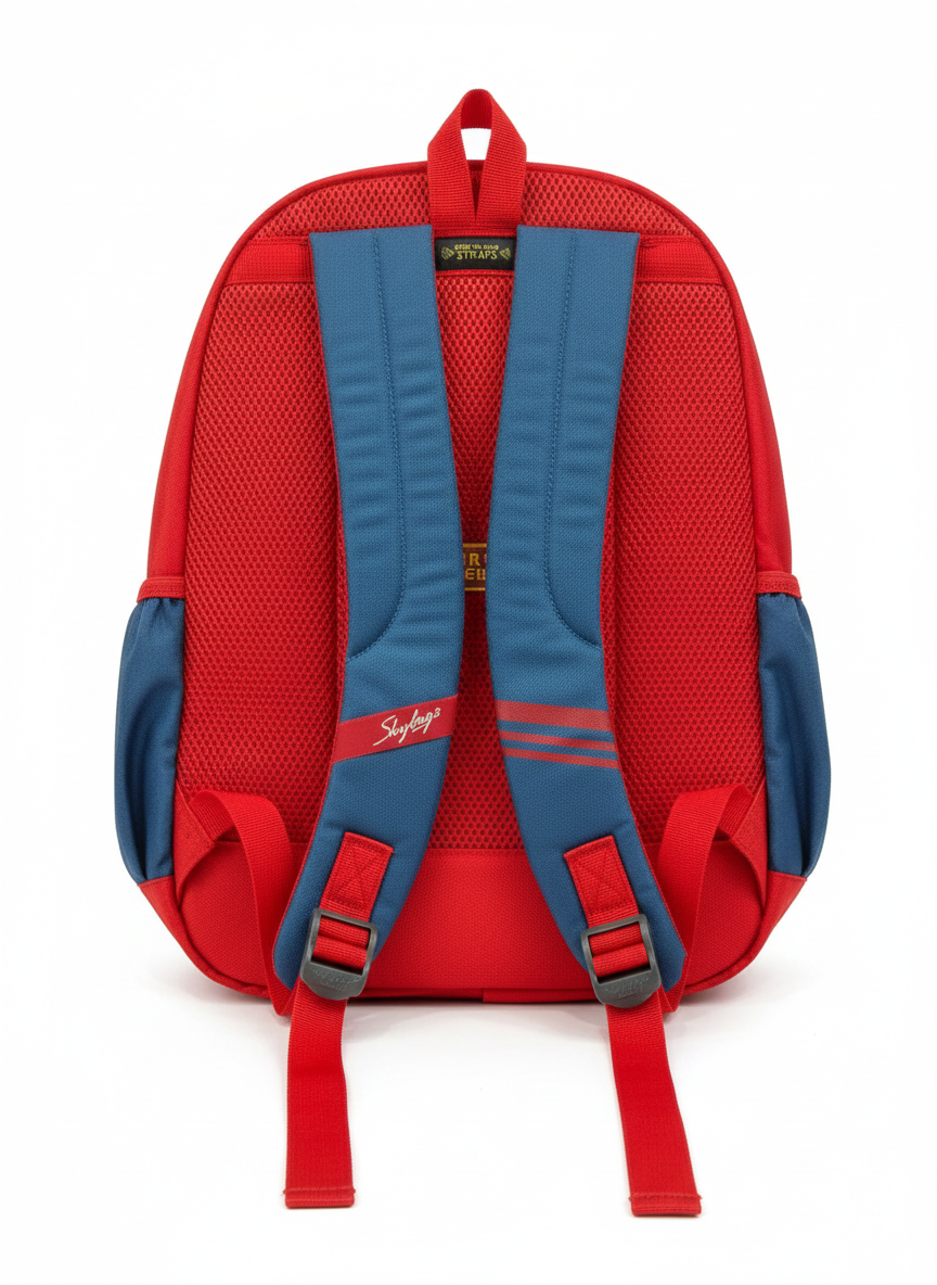 Skybags School Bag Red Blue view 3