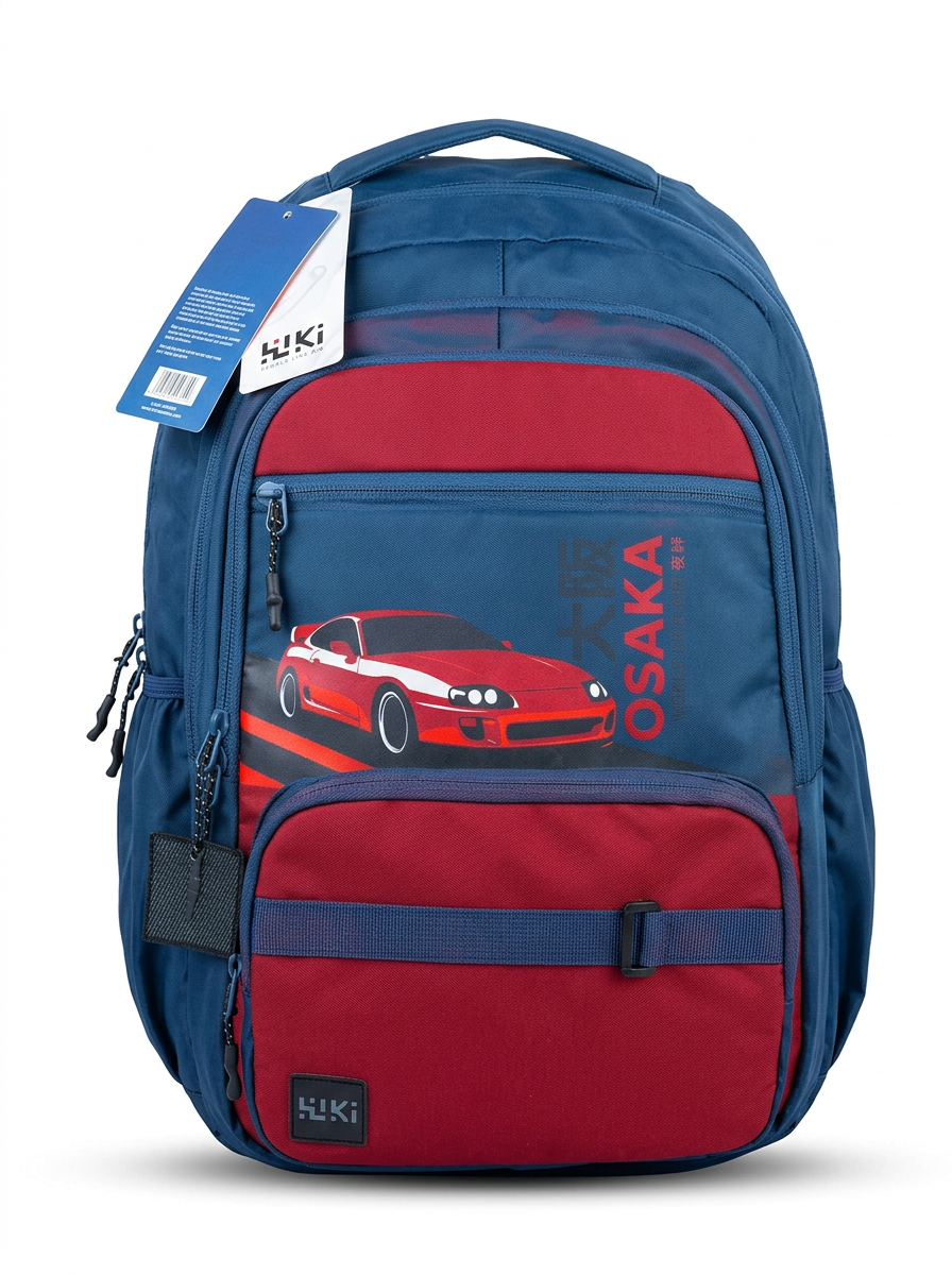 Wildcraft School Bag Volt 40 Red Navy view 2
