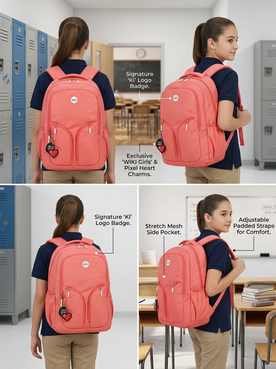 Wildcraft School Bag Slayy 38 Pink