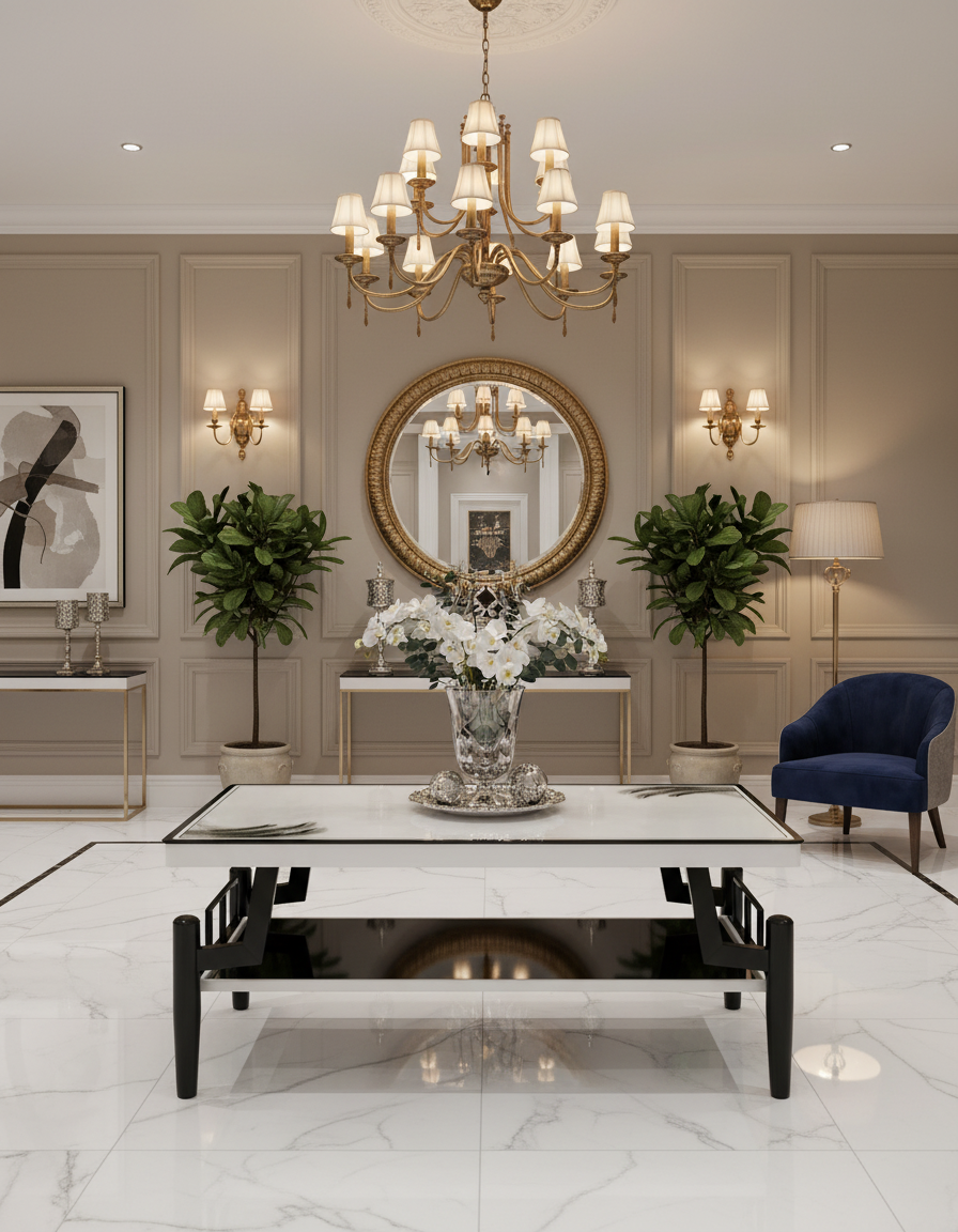 Elegant Glass Coffee Table A24