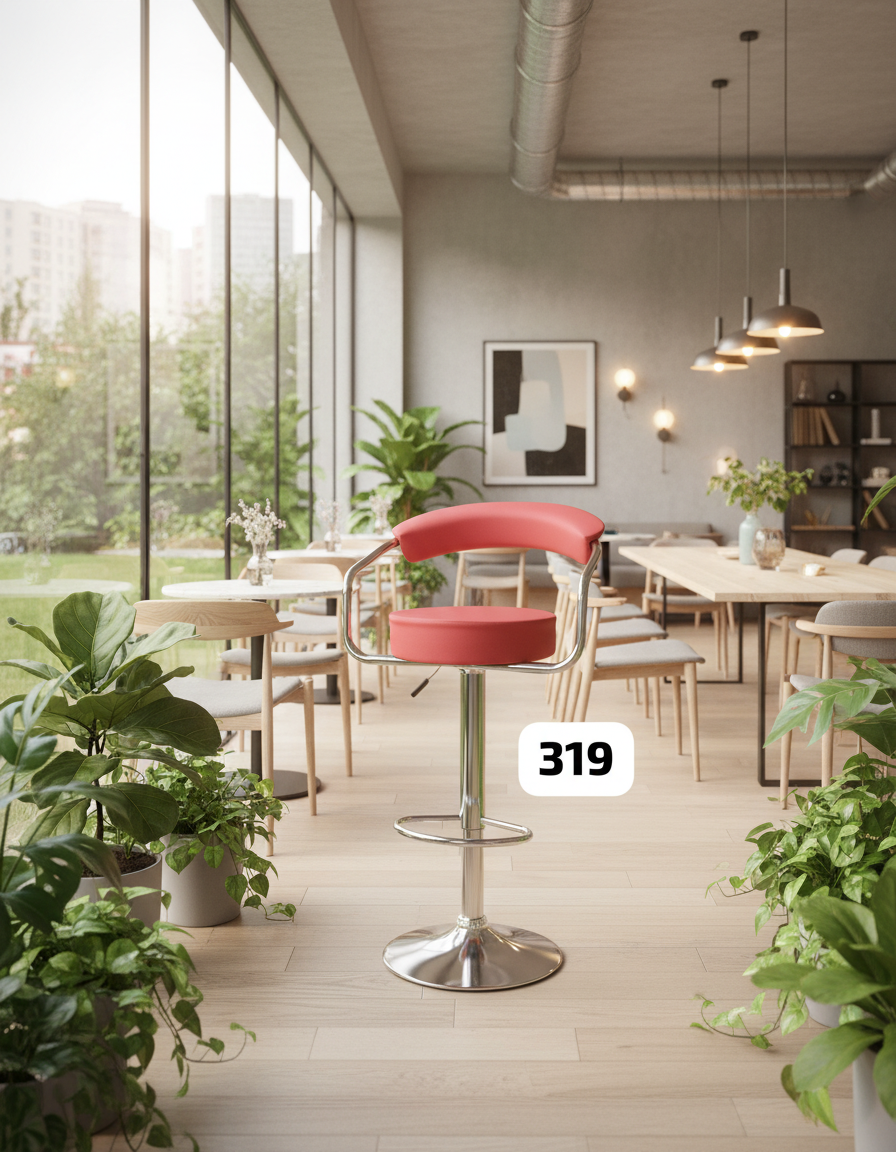 Red Bar Stool 319