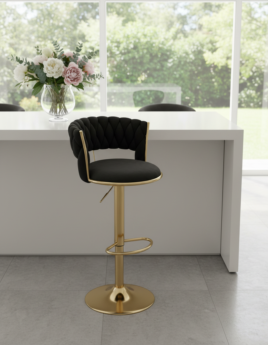 Stylish Bar Stool 300 Black