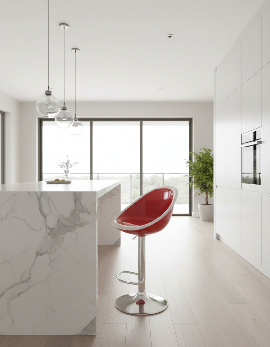 Bar Stool -  Red