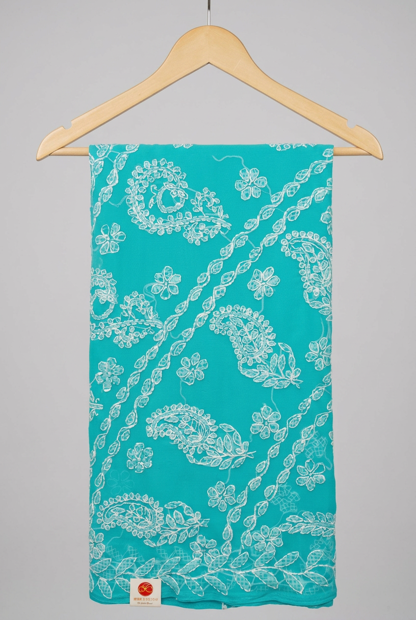 Lucknow Chicken Kari Saree 4 view 4