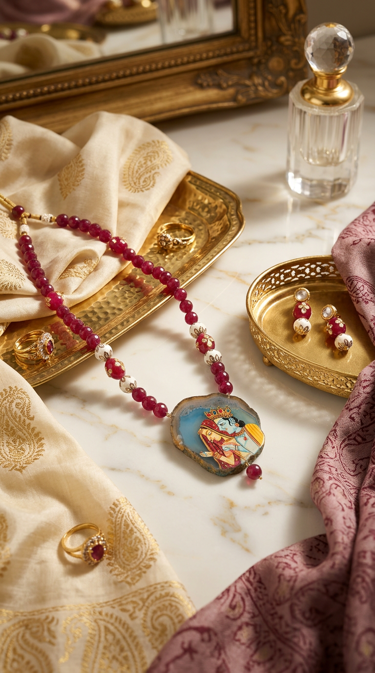 Traditional Necklace Set Handcrafted view 2