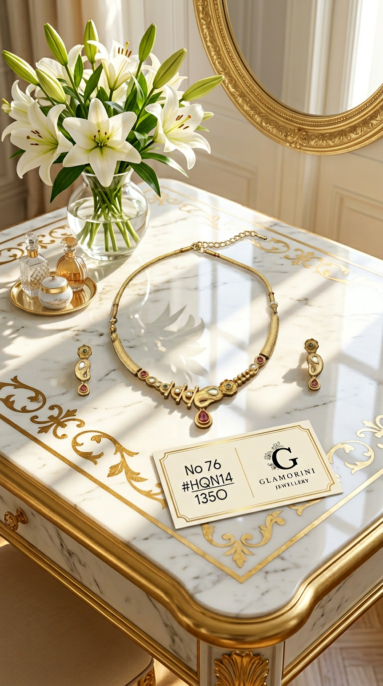 Glamorini Traditional Necklace Set view 3
