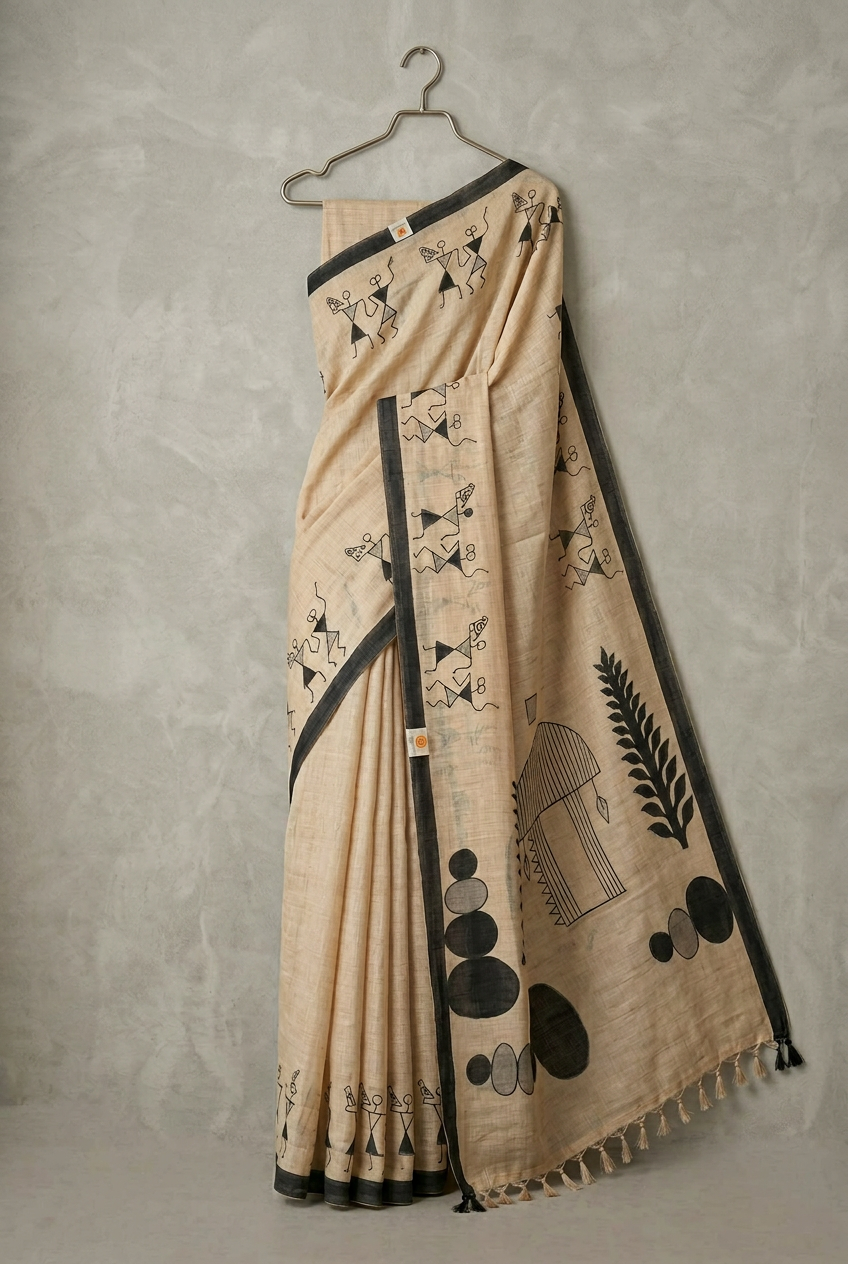 Linen Saree 5 view 2