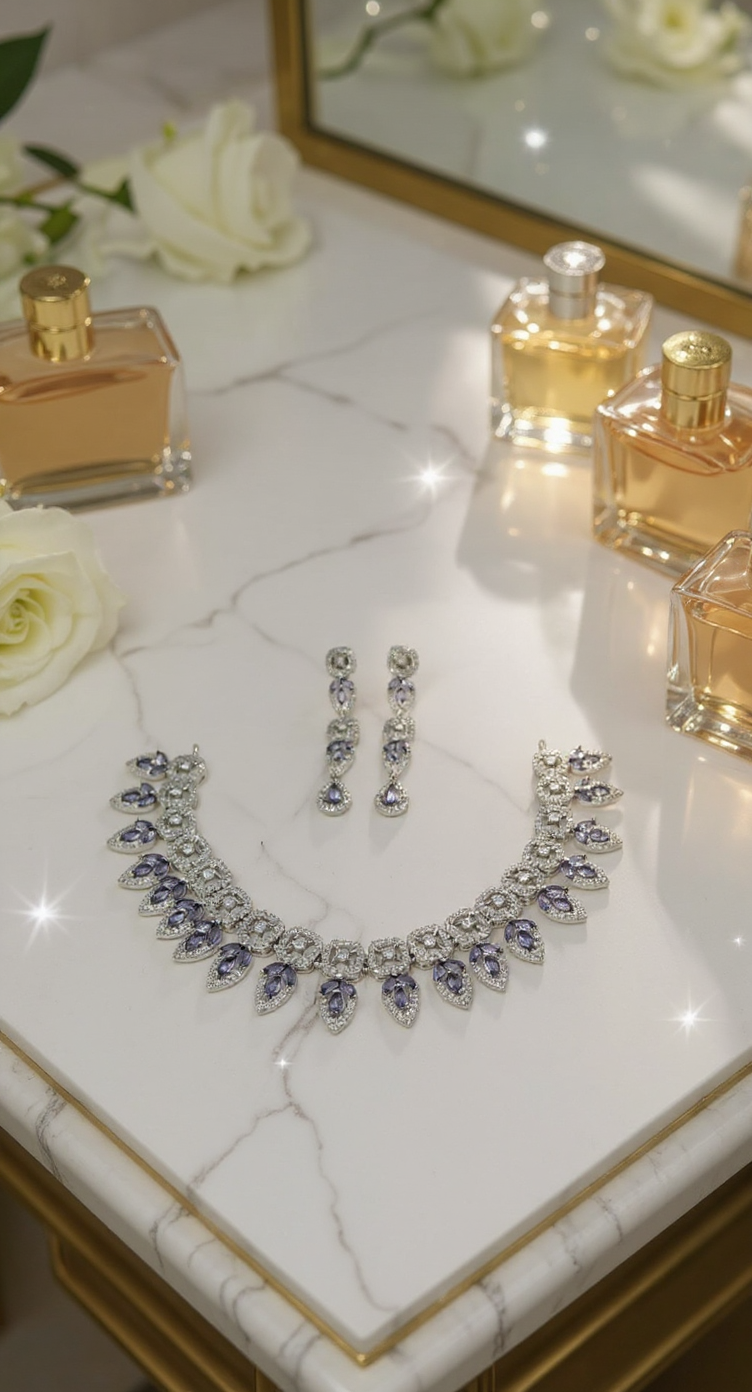 American Diamond Beautiful Lavender Set view 4