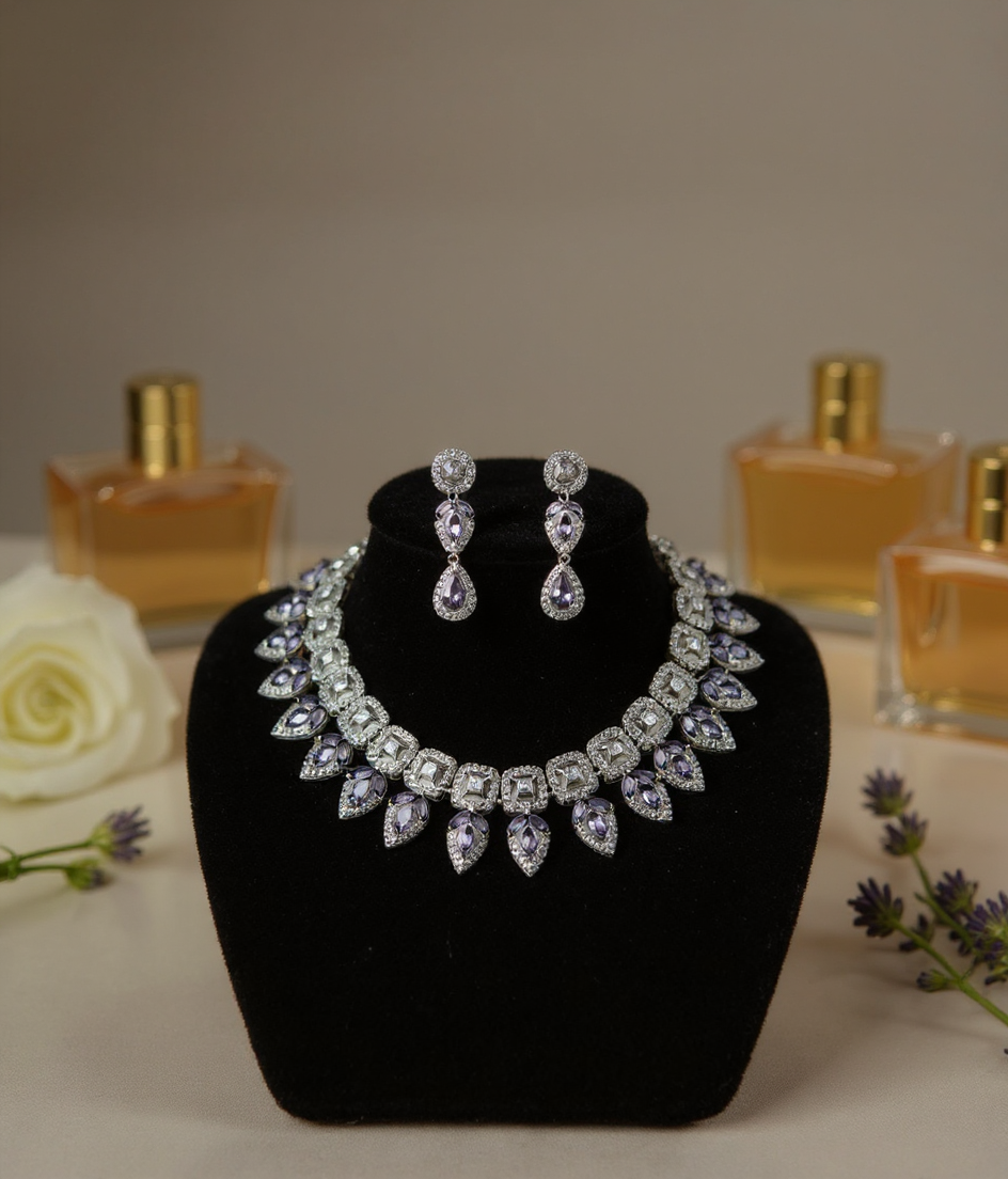American Diamond Beautiful Lavender Set view 3