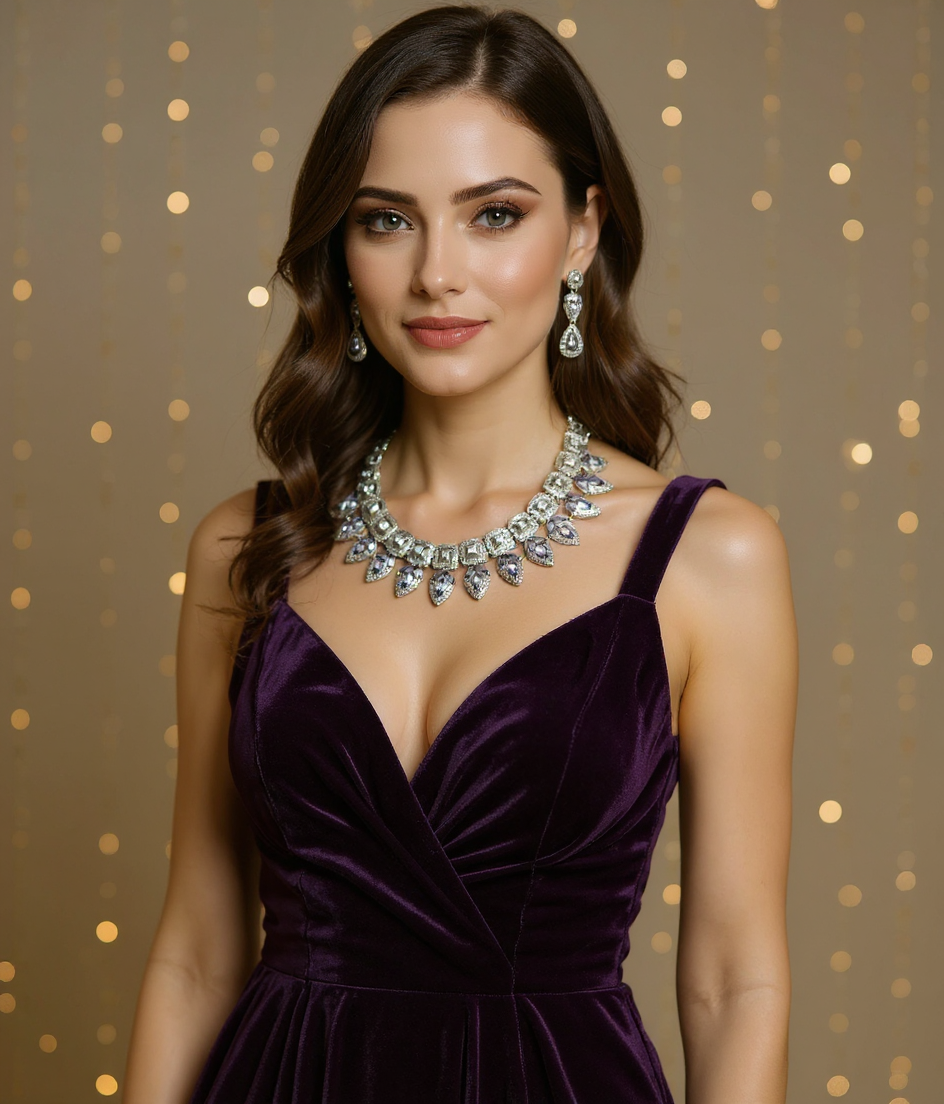 American Diamond Beautiful Lavender Set view 2