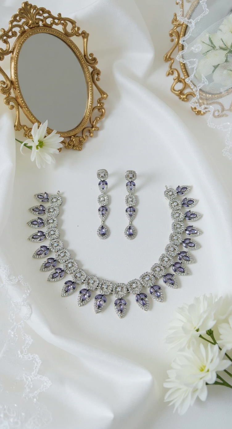 American Diamond Beautiful Lavender Set view 5