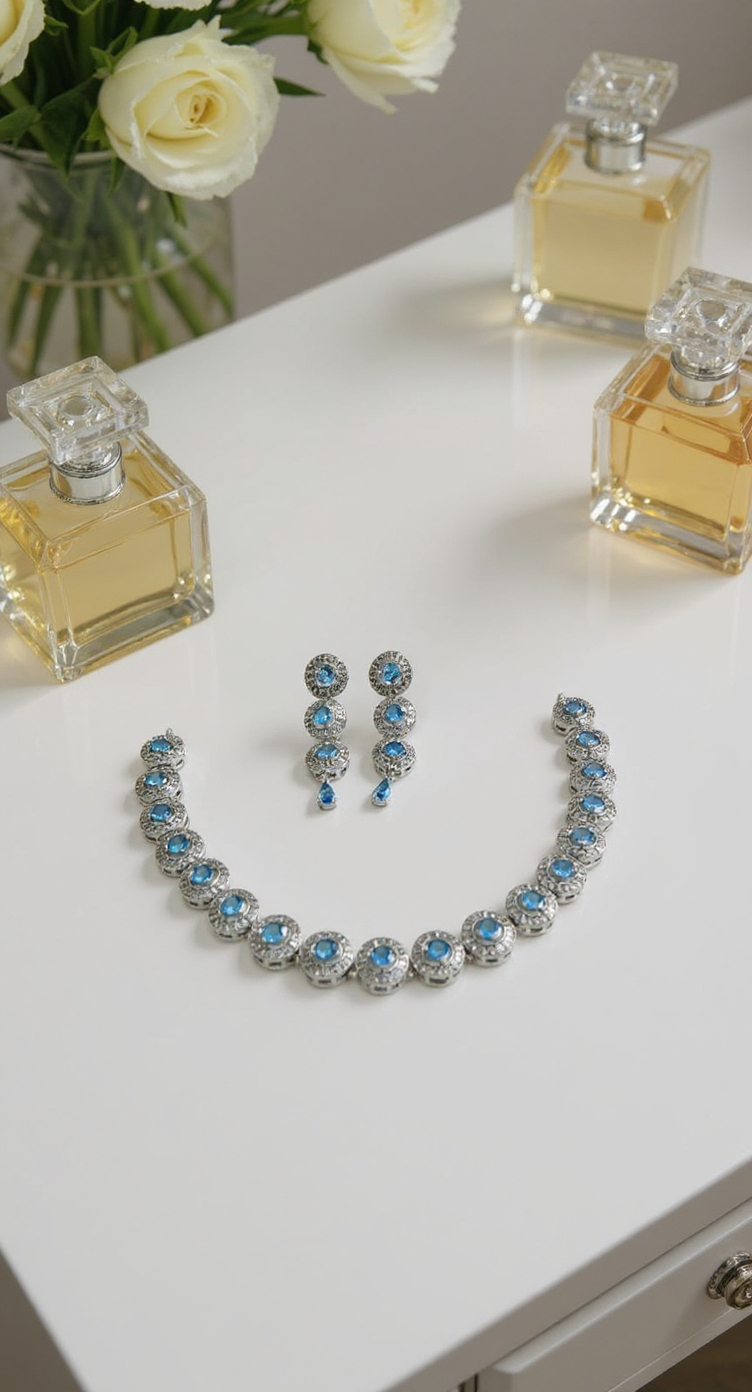 American Diamondm Light blue Set view 2
