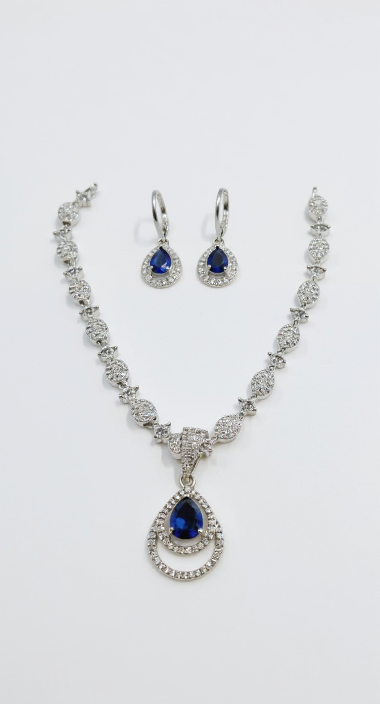 American Diamond Set Blue view 2
