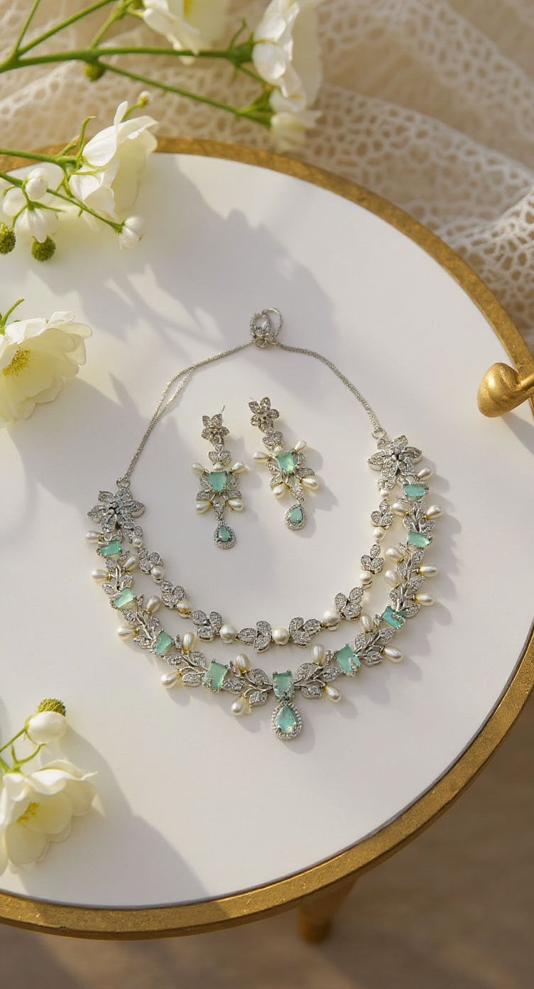 Glamorini Pearl Set AD Sets view 3