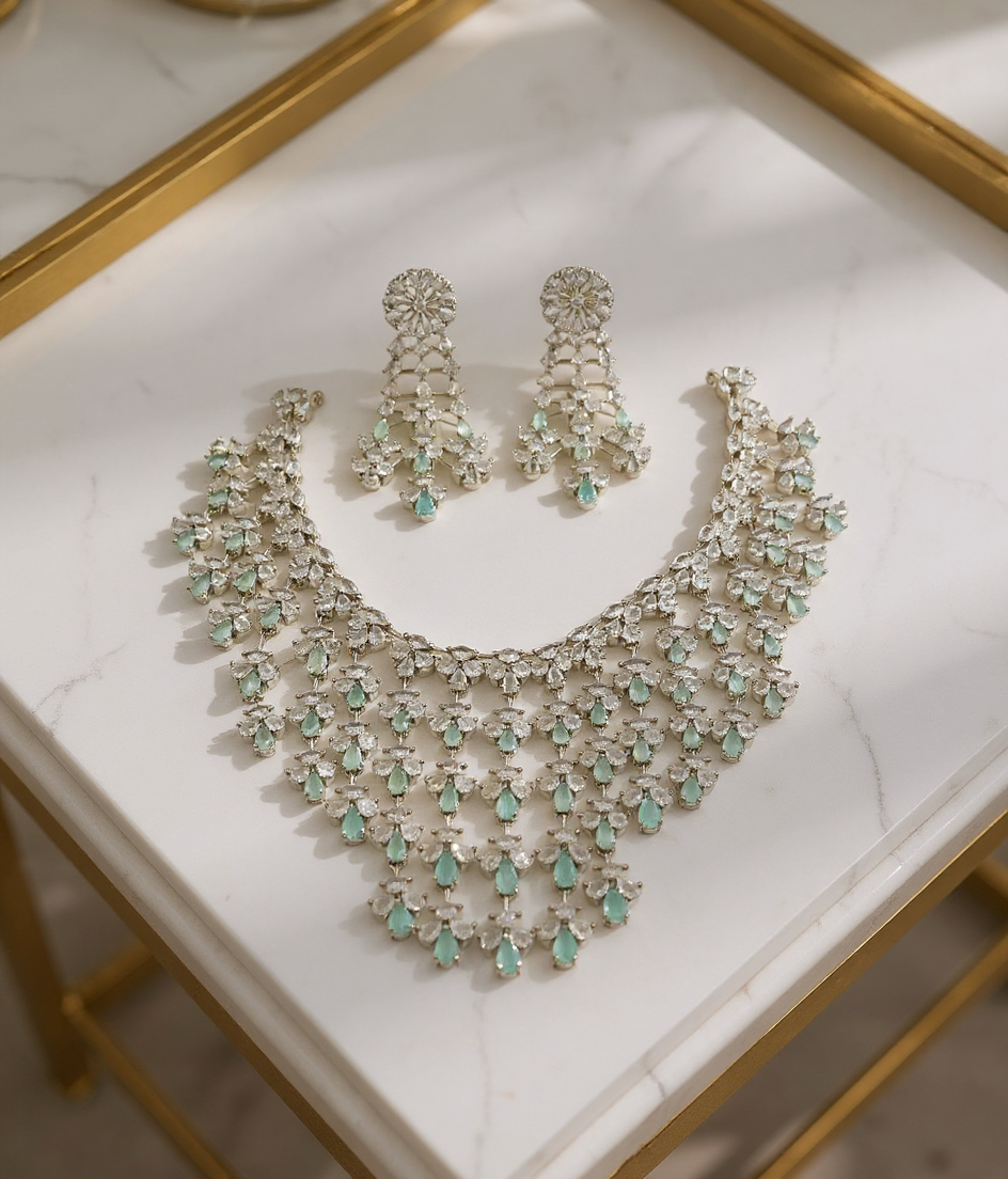 American. Diamond Necklace Set view 2